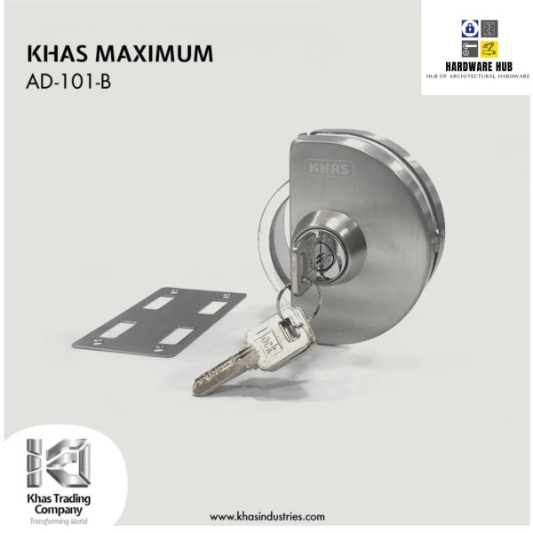 KHAS GLASS DOOR D LOCK SINGLE