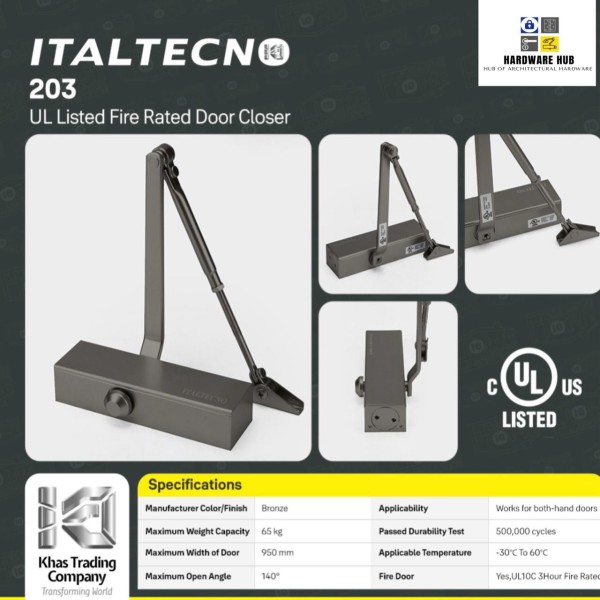 ITALTECNO 203 DOOR CLOSER
