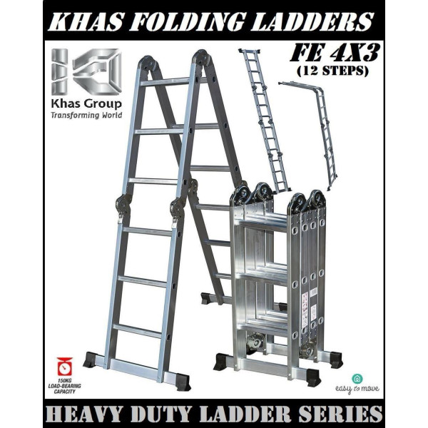 KHAS FOLDING ALUMIUM LADDERS
